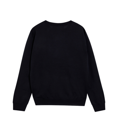 Midnight Blue Wool Sweater - Image 2