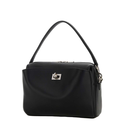 Black Leather Rodeo Handbag - Image 3