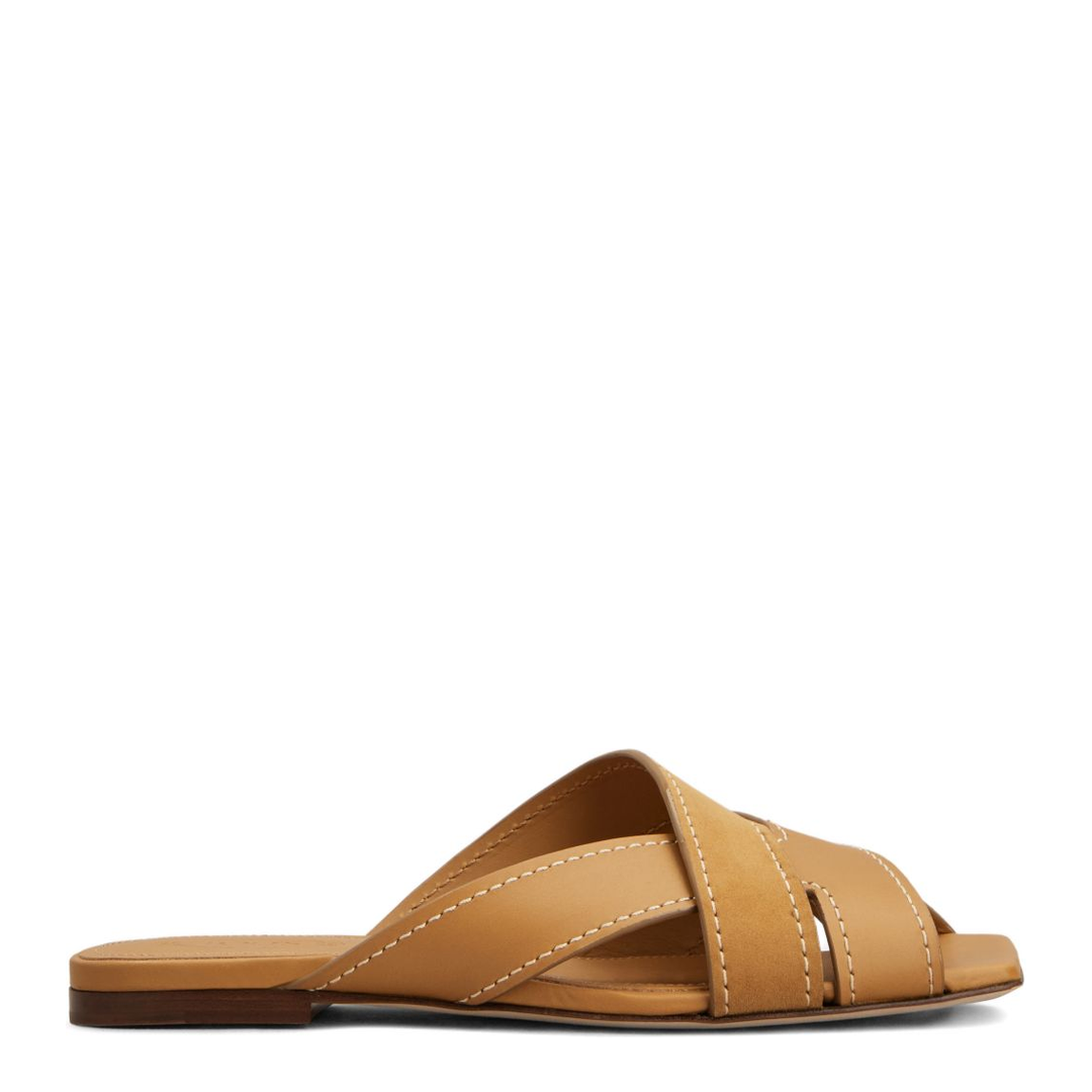 Smooth and Suede Leather Slides - Image 1