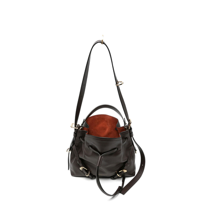 Small Voyou Bucket Bag in Shiny Leather - Image 4
