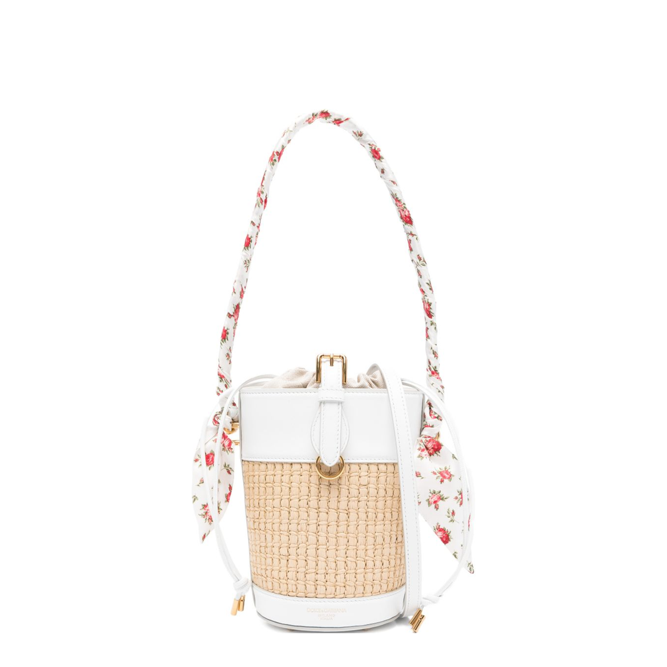 Capri Raffia Bucket Bag - Multicolor - Image 1