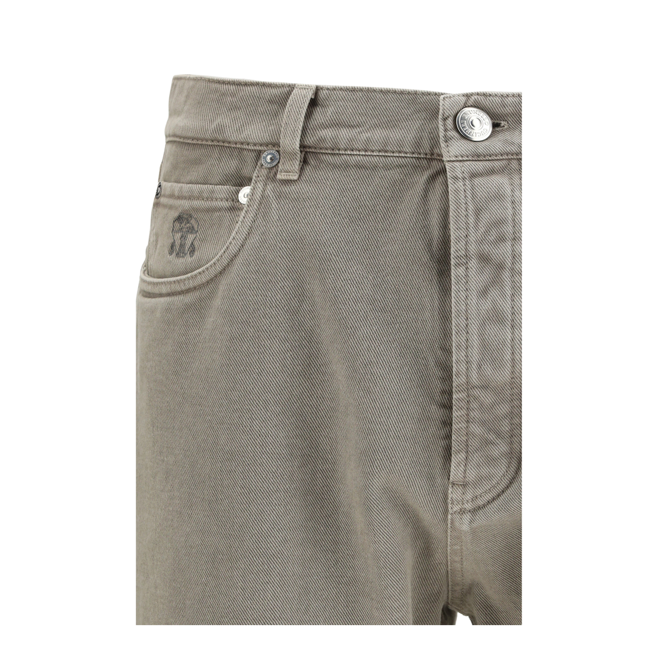 Garment-dyed denim Pants - Image 3