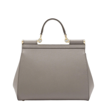 Sicily Large Dauphine Calfskin Handbag - Grey - Image 2