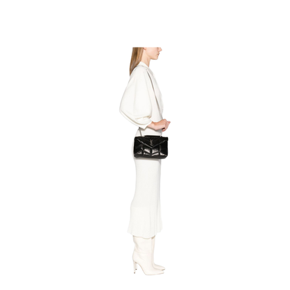 Toy Puffer Lambskin Shoulder Bag - Black - Image 3