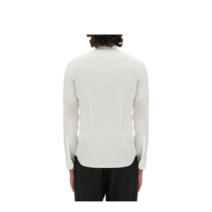 White Stretch Poplin Shirt - Image 3