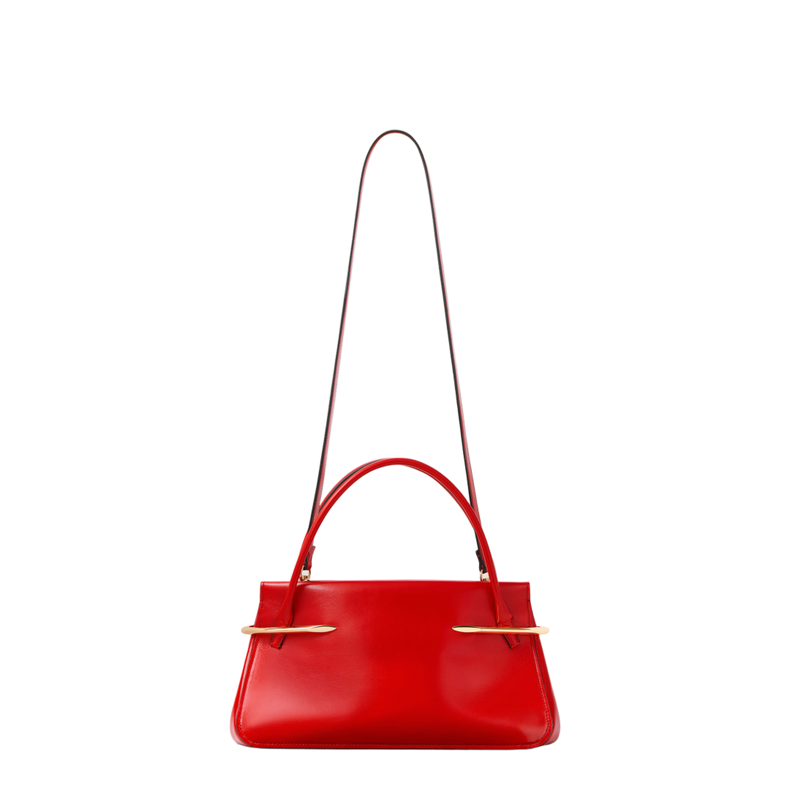 Pinch Bag Medium Leather Deep Red - Image 3