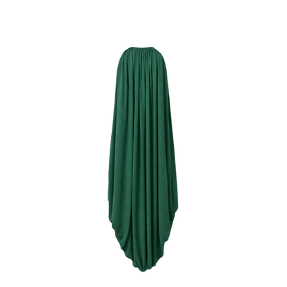 Silk Draped Dress - Image 3