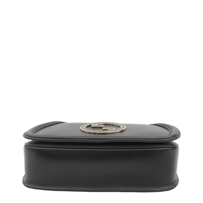 Blondie Medium Leather Shoulder Bag - Black - Image 3