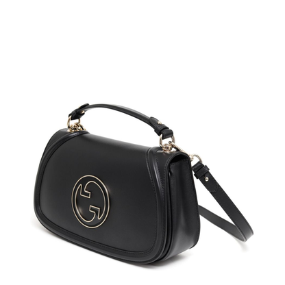 Blondie Large Leather Top Handle Bag - Black - Image 2