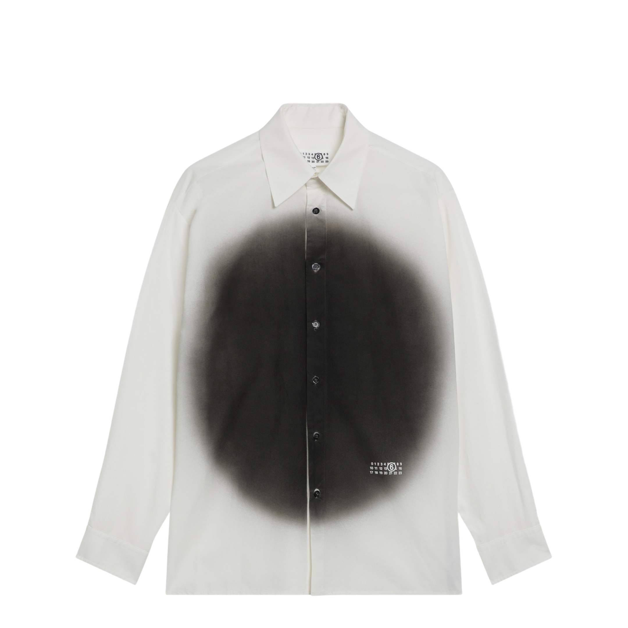 White Shirt with Spray Print - Image 1