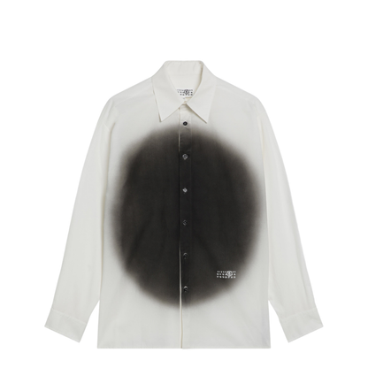 White Shirt with Spray Print - Image 1