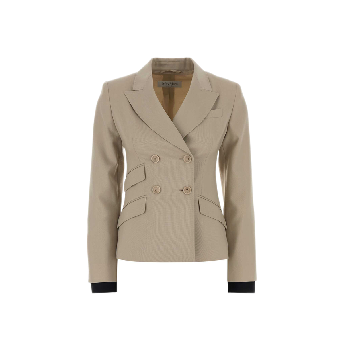 Sand Wool Blend Placido Blazer - Image 1