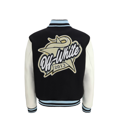 Star-Logo Varsity Bomber Jacket - Image 2