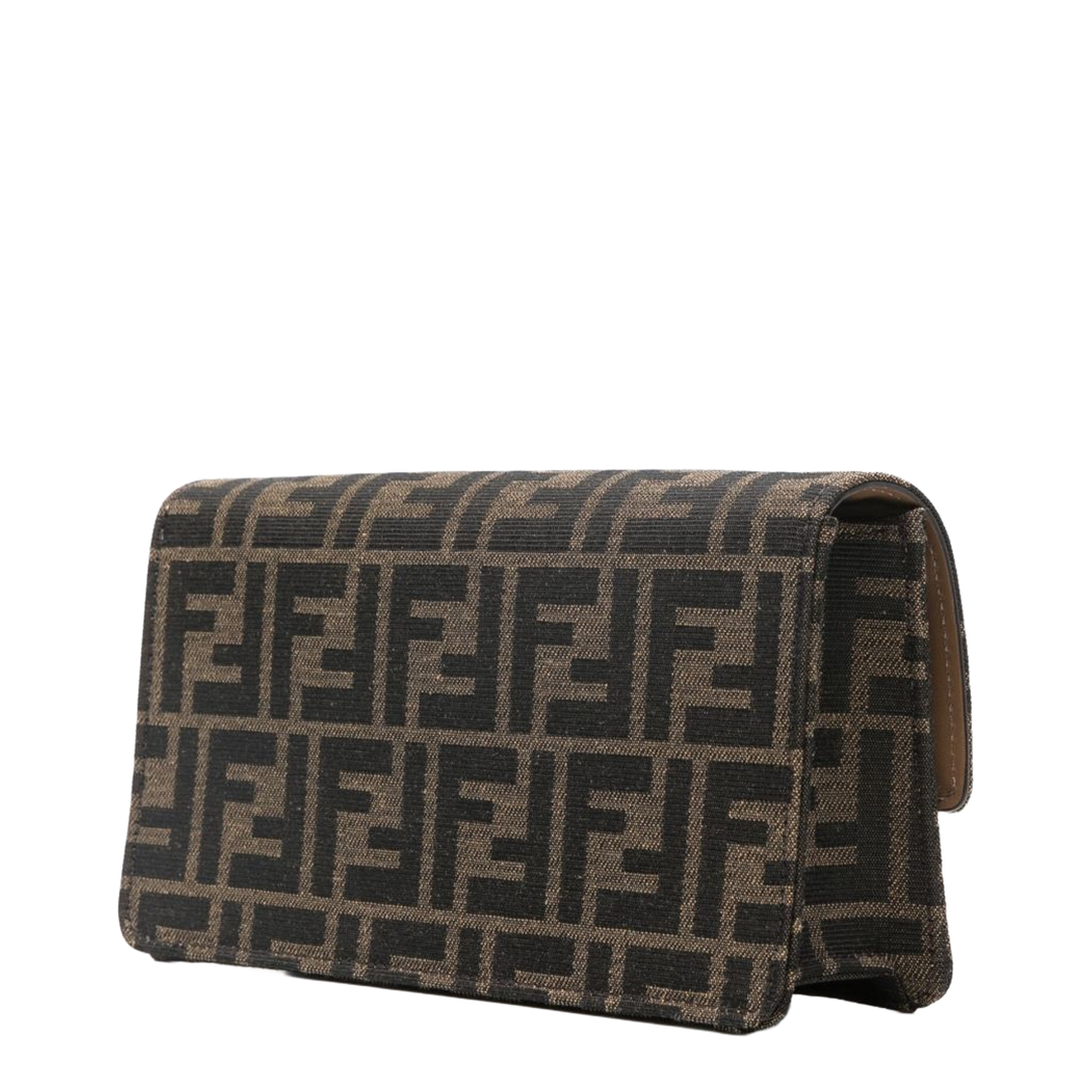 Baguette FF Jacquard Chain Wallet - Brown - Image 4