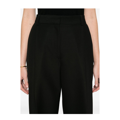Wool Blend Pleated Trousers - Image 3