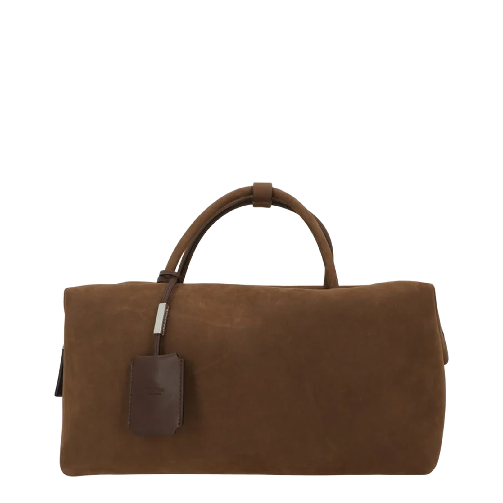 Holdall Large Bowler Bag in Nabuk Brown - Image 1