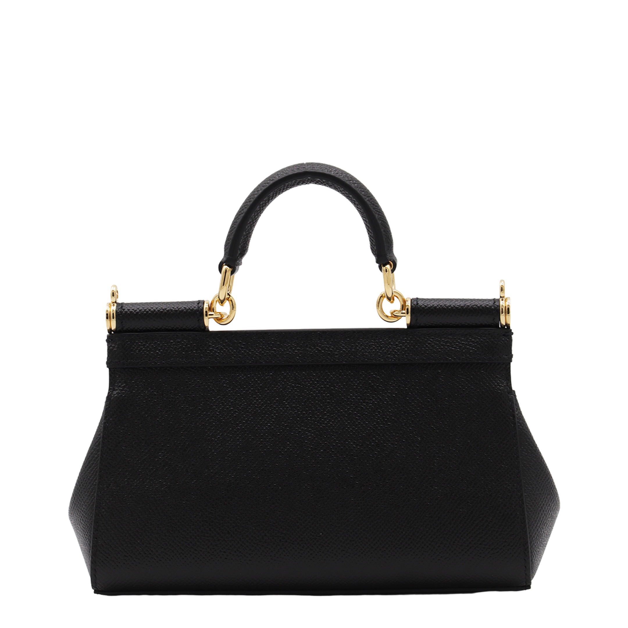Sicily Small Calf Leather Top-Handle Bag - Nero - Image 5