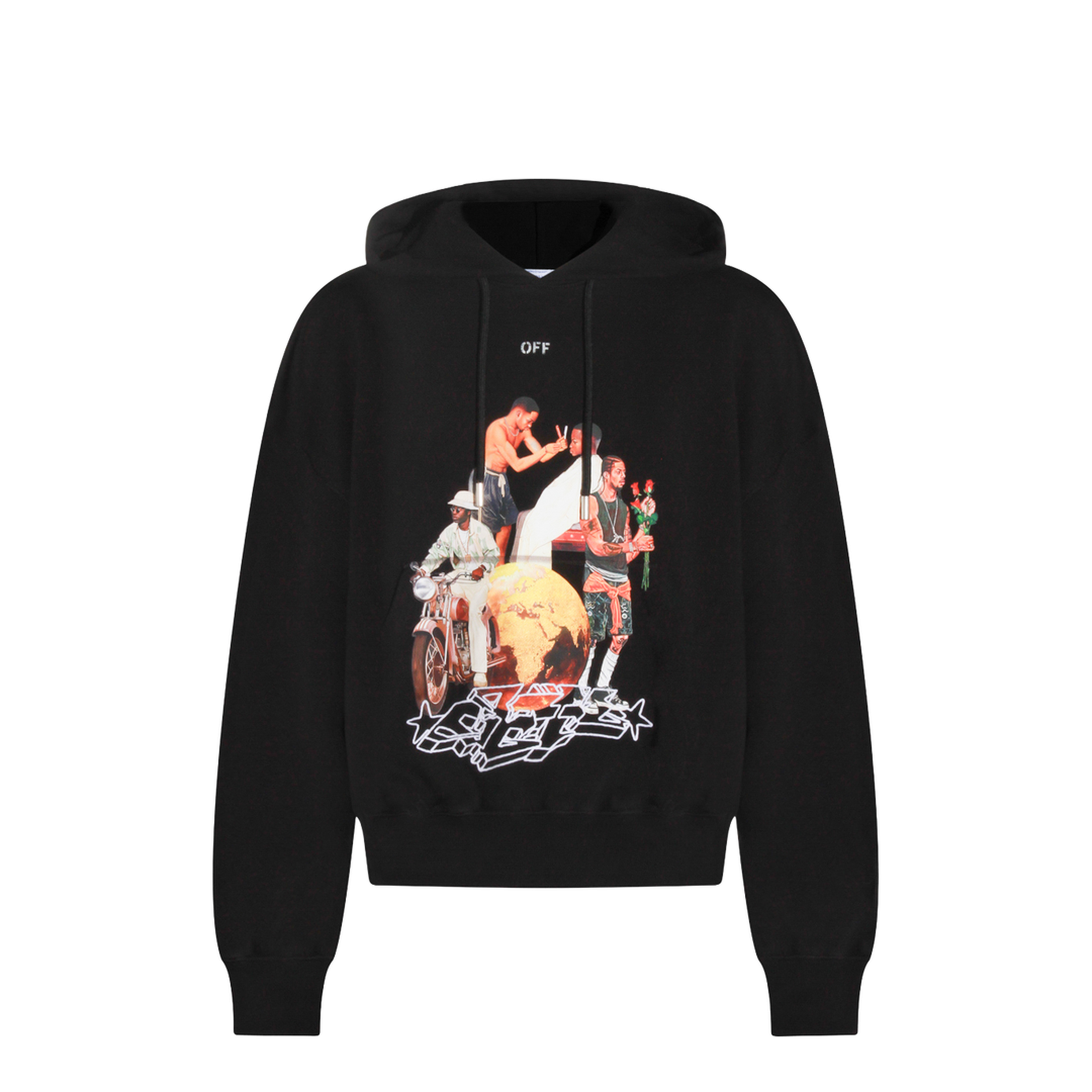 Black Cotton Sweatshirt - Image 1