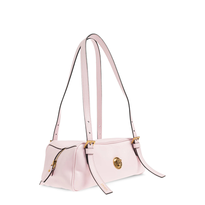 Emblème Nappa Leather Bowling Bag - Pink - Image 4