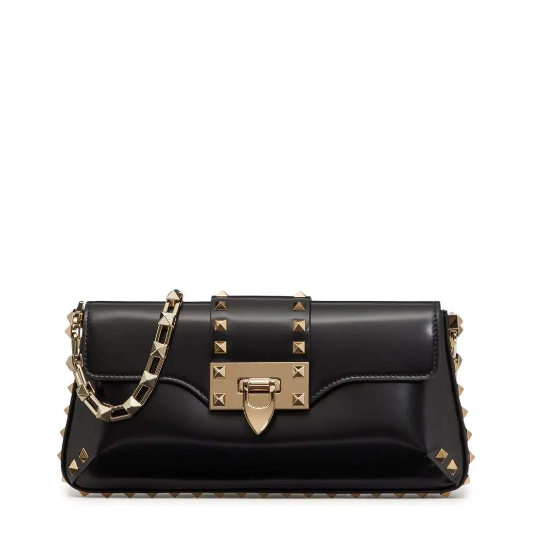 Garavani Rockstud Shoulder Bag in Brushed Leather - Image 1