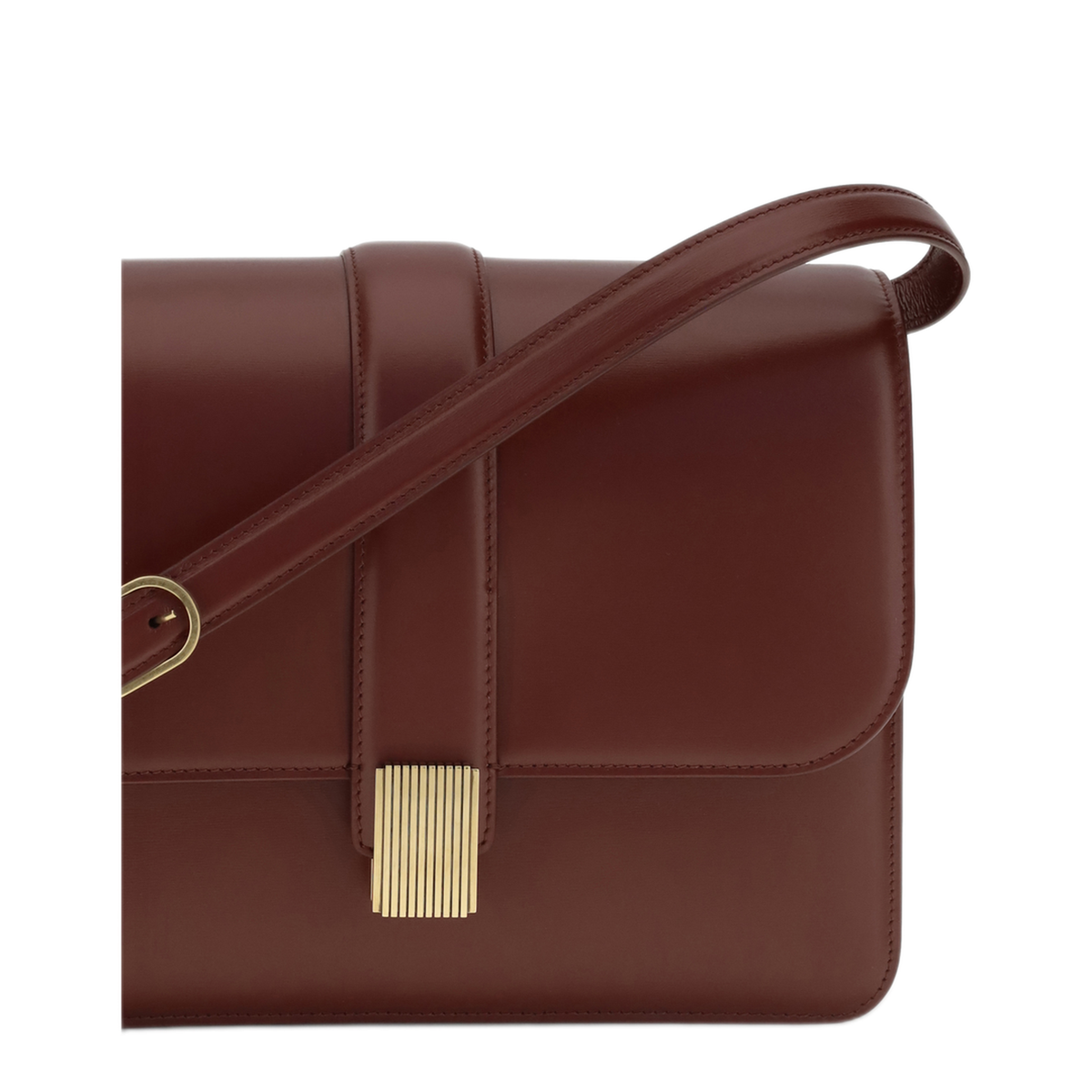 Box Calf Crossbody - Oxblood - Image 4