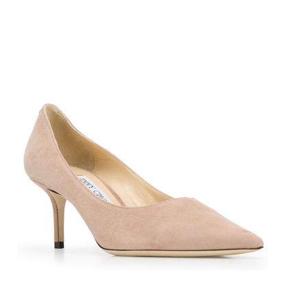 Ballet-Pink Patent-Leather Pumps - Image 2