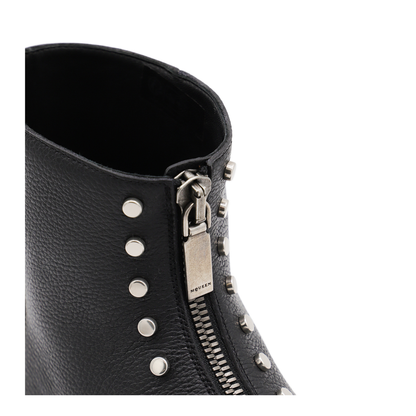 Leather Ankle Boots With Studs - Image 7