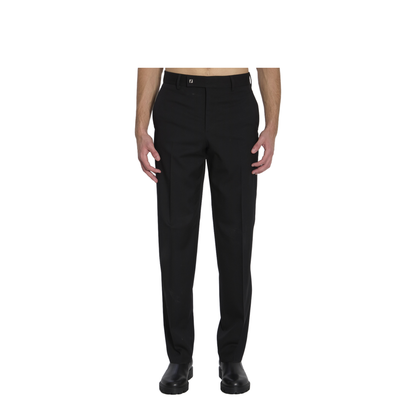 Black Wool Trousers - Image 1