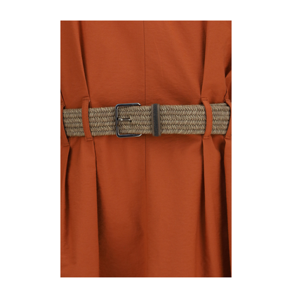 Pleated Dress with Rope Belt - Image 3