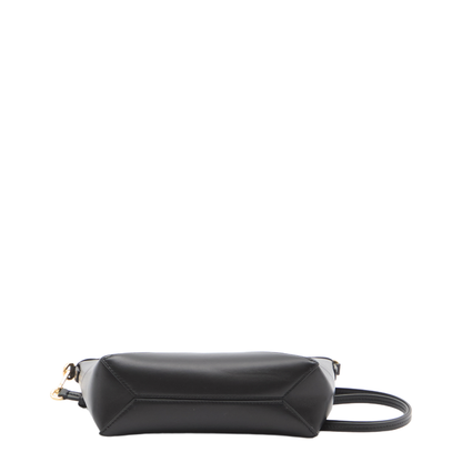 Puzzle Fold Leather Pouch - Black - Image 3
