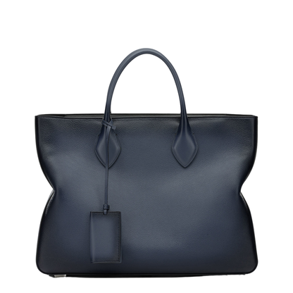 Star-Shaped Large Calfskin Tote Bag - Midnight Blue - Image 1