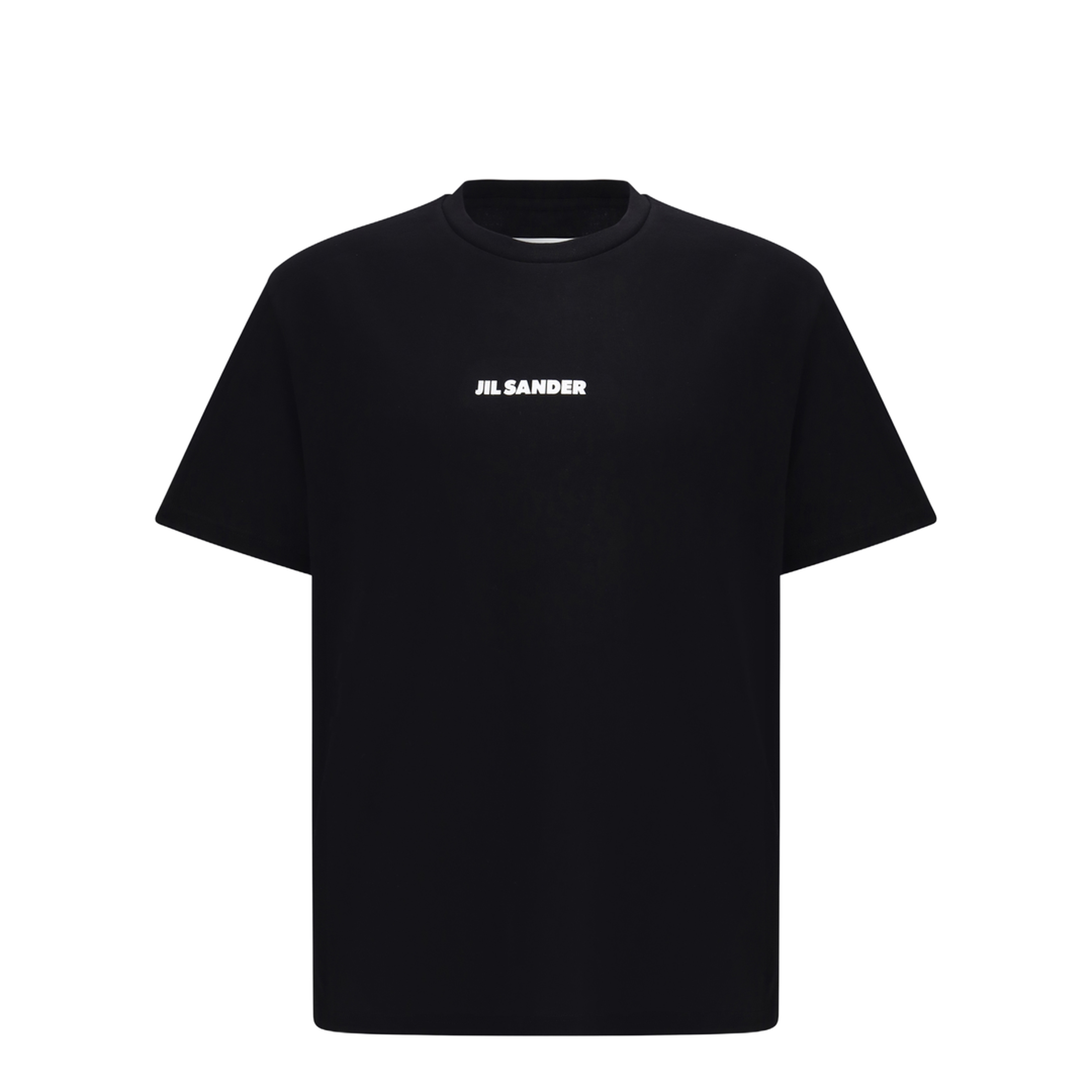 Crew-neck cotton T-shirt with printed logo - Image 1