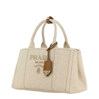Jardinière Large Linen Blend Handbag - Natural - Image 4