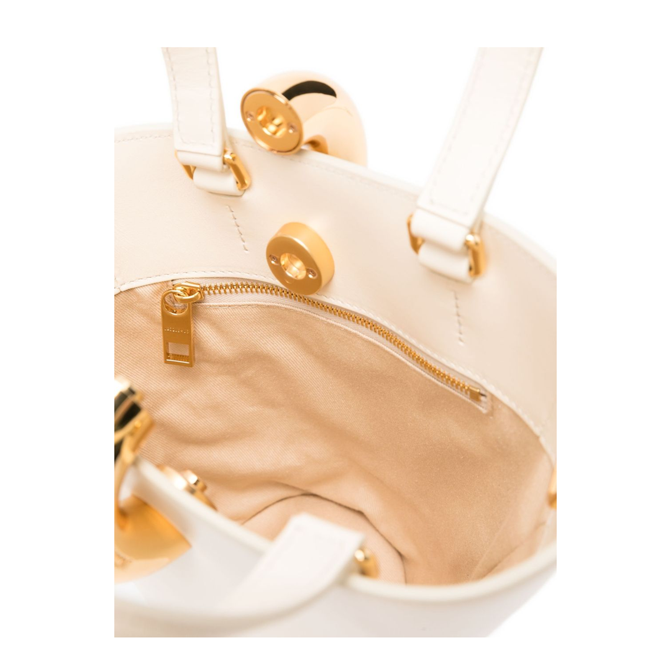 Bambola Small Calfskin Shoulder Bag - Light Ivory - Image 3