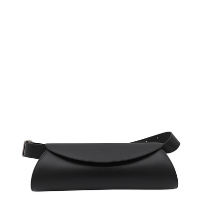 Cannolo Grande Calf Leather Shoulder Bag - Black - Image 4