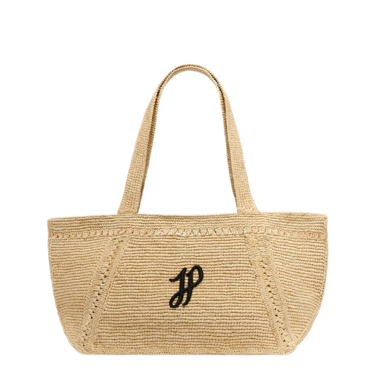 Trapeze GM Raffia Tote Bag - Vanilla - Image 1