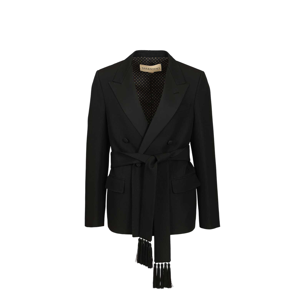 Virgin Wool Blazer With Belt - Image 1