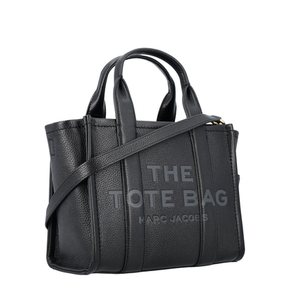 The Small Tote Bag Grainy Leather Bag in Black - Image 2