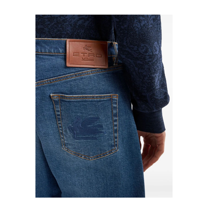 Straight-Leg Jeans with Pegaso - Image 4