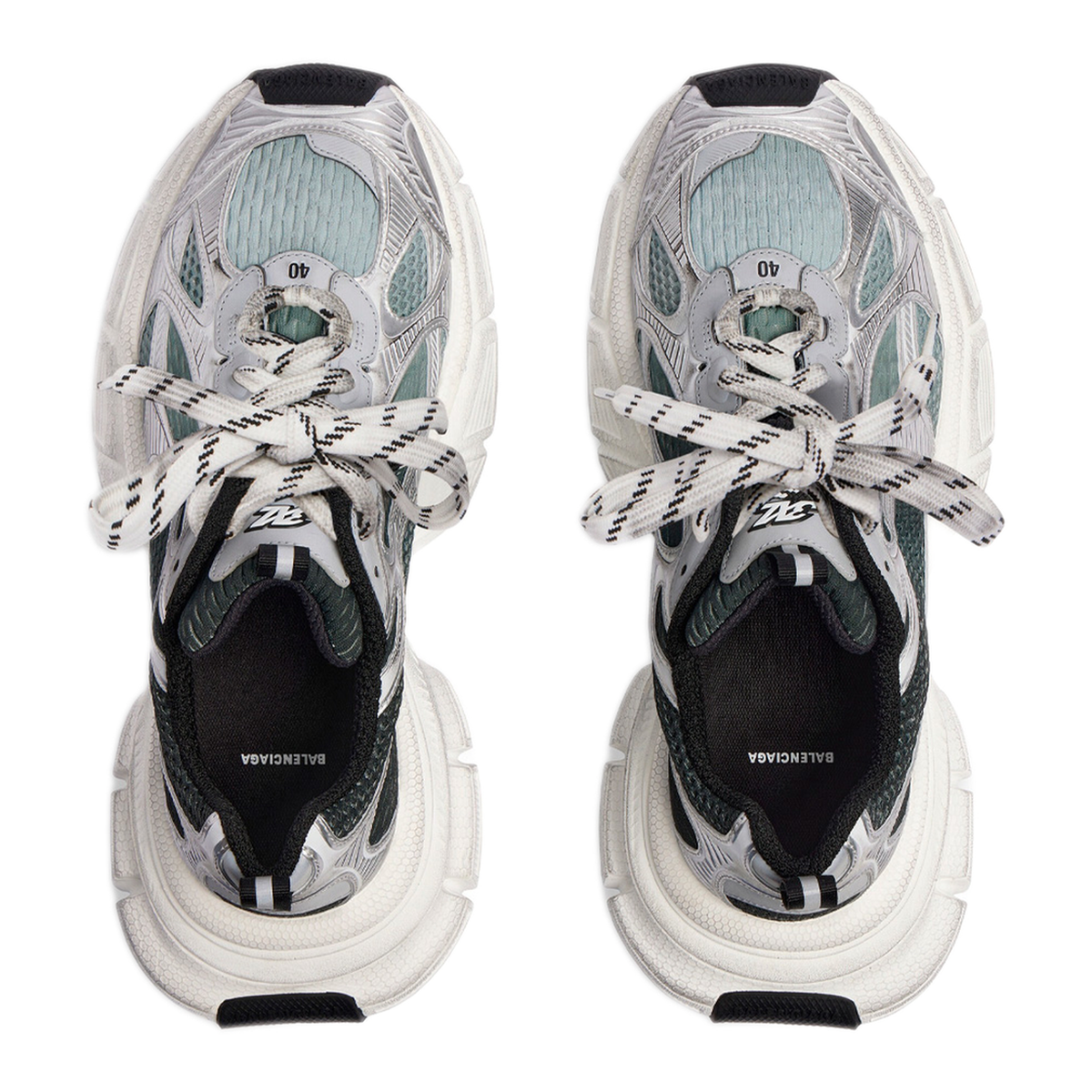 Gradient Sneaker in Black Grey White - Image 6
