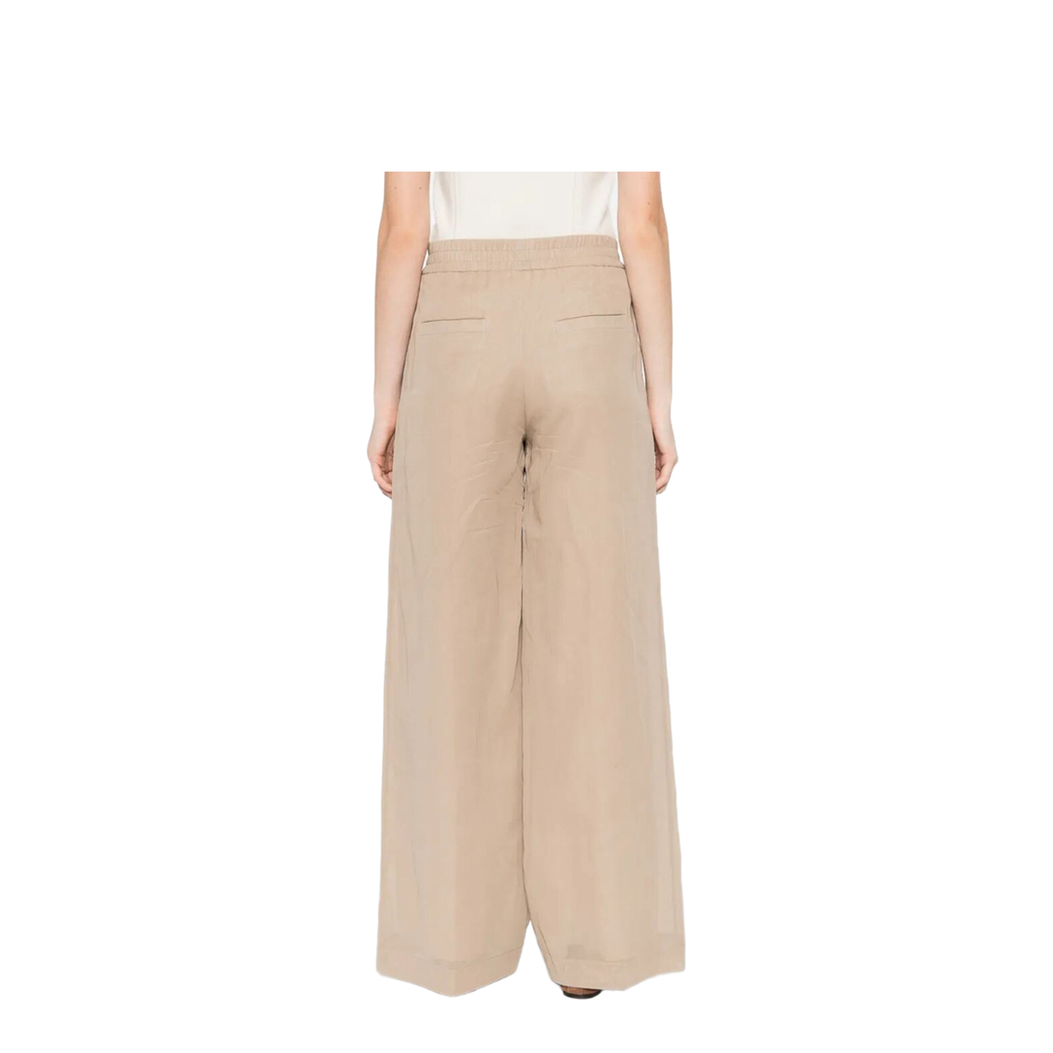 Cotton Trousers Cream - Image 4