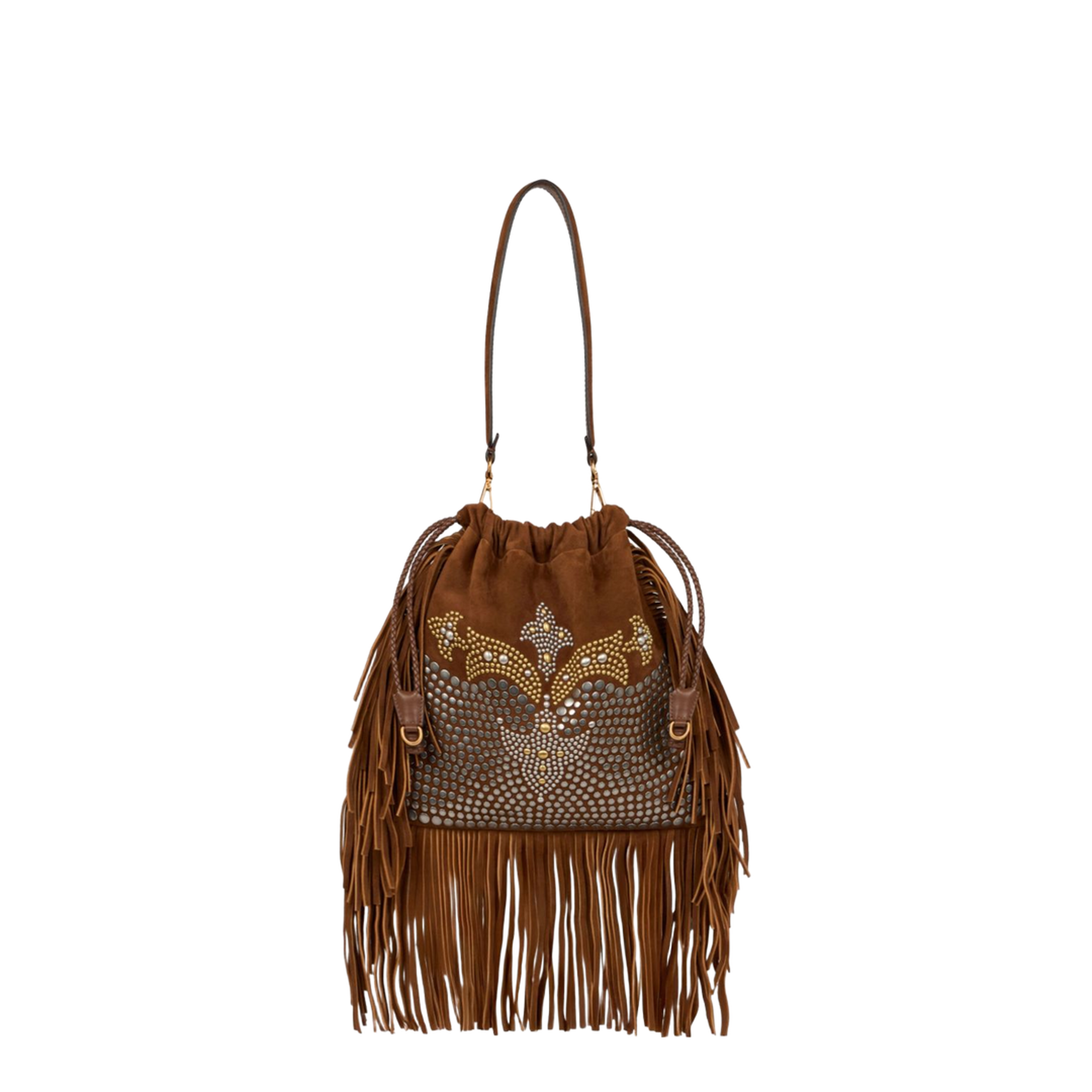 Kalispera Medium Suede Bag - Brown - Image 1