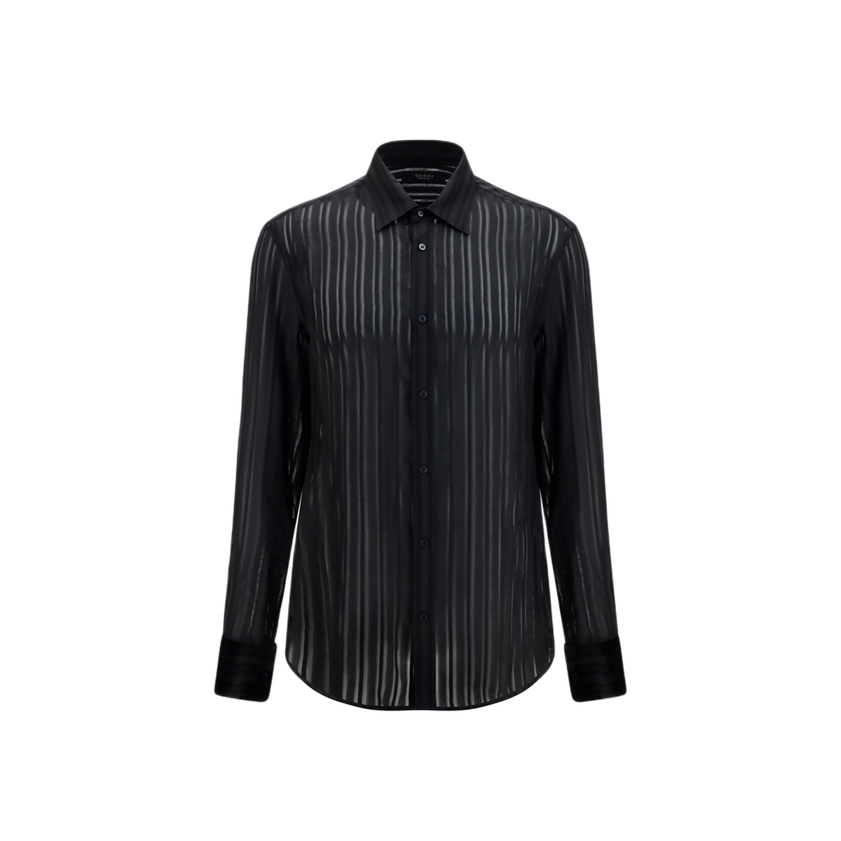 Striped Silk Gauze Shirt - Image 1