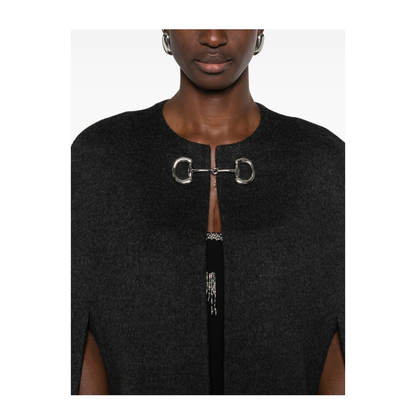 Wool and Silk Cape with Clamp - Image 4