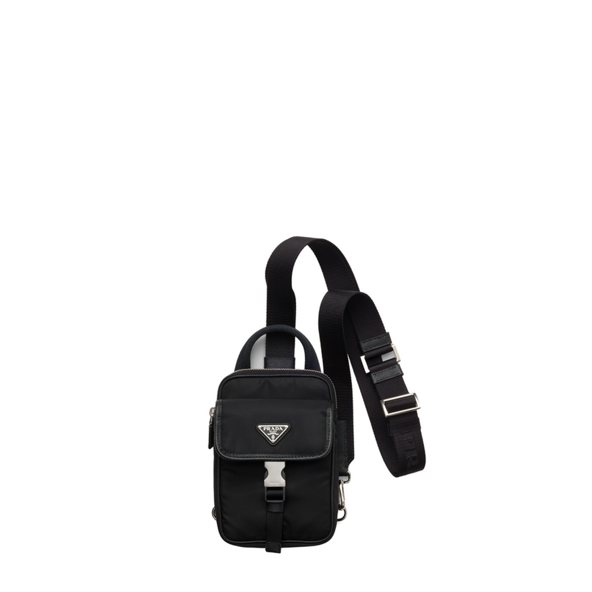 Saffiano Re-Nylon Smartphone Case - Black - Image 1