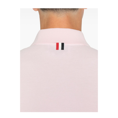 Pink Cotton Polo Shirt - Image 4