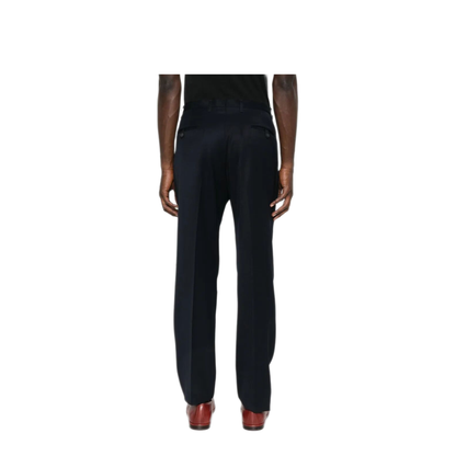 Tapered Leg Wool Trousers - Image 3