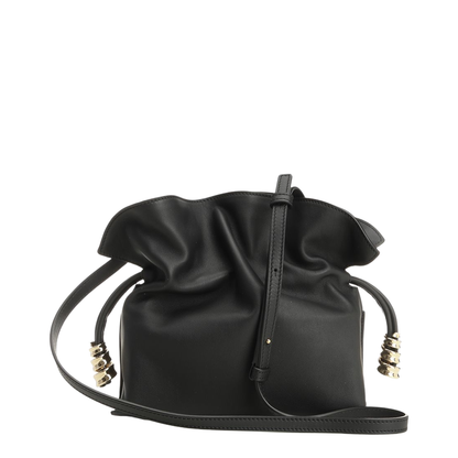 Flamenco Mini Nappa Calfskin Clutch - Black - Image 3