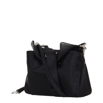 Rodeo Small Nylon Messenger Bag - Black - Image 4