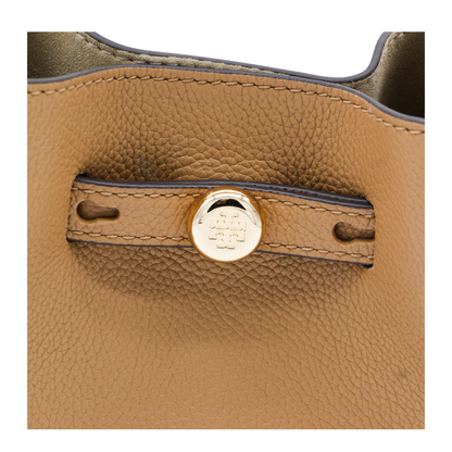 Romy Mini Pebbled Leather Crossbody Bag - Tiramisu - Image 8